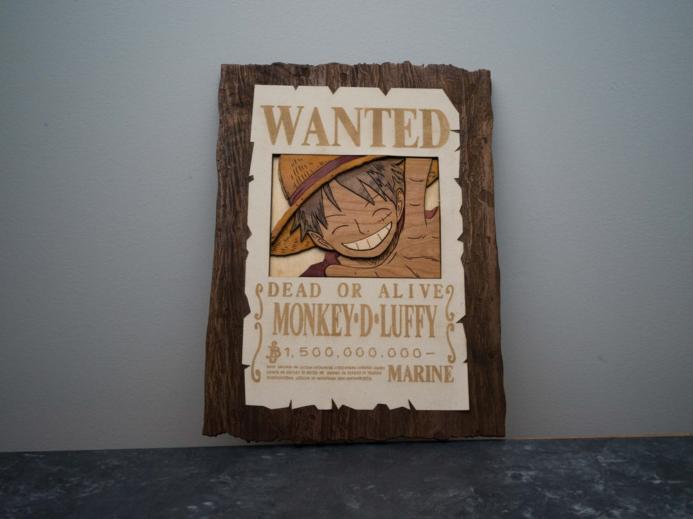 One Piece Luffy wanted poster