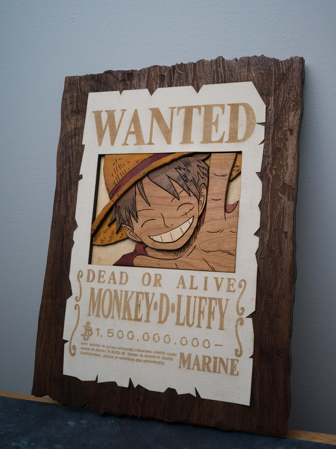 One Piece Luffy wanted poster