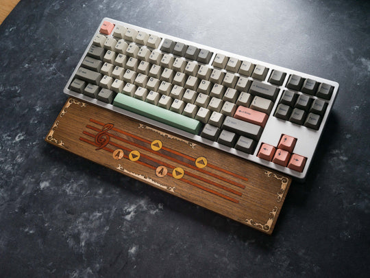 Wooden Zelda Ocarina of Time rest/assist for your keyboard