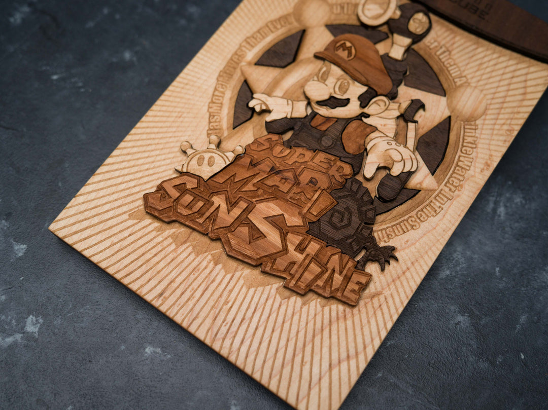 Mario Sunshine GameCube Cover Replica