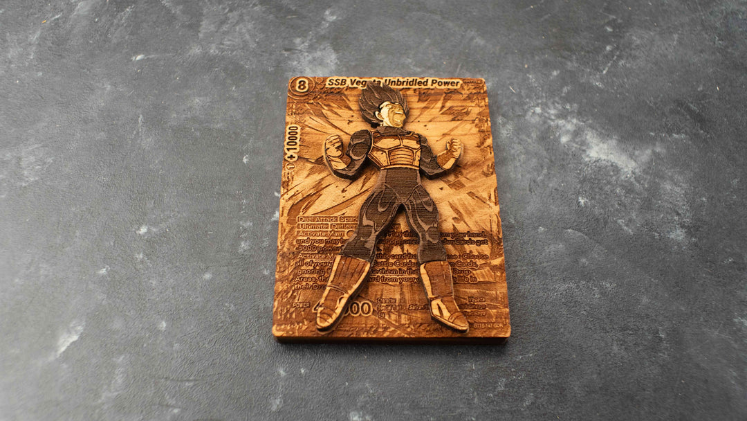 Custom Wooden Dragonball Z Super / DBZ Super Cards + Stand