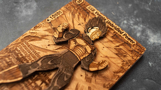 Custom Wooden Dragonball Z Super / DBZ Super Cards + Stand