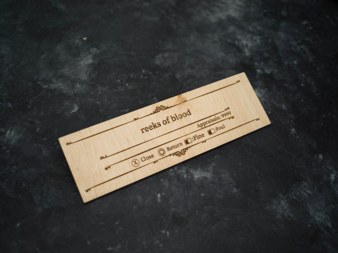 Custom Wooden Bloodborne Message