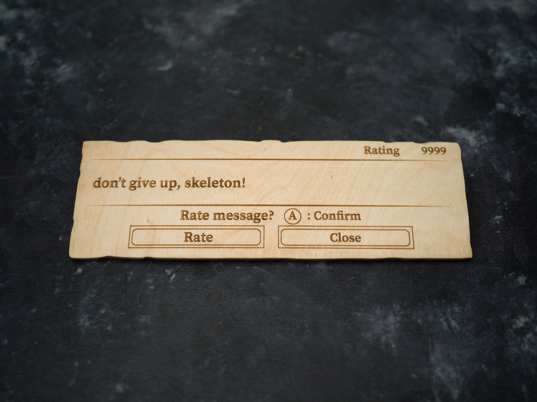 Custom Wooden Dark Souls 2 Message
