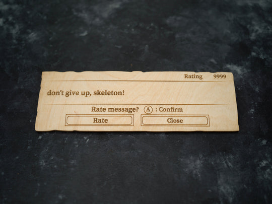 Custom Wooden Dark Souls 2 Message