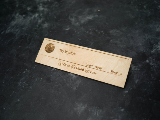 Custom Wooden Dark Souls 3 Message