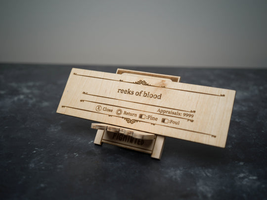 Custom Wooden Bloodborne Message