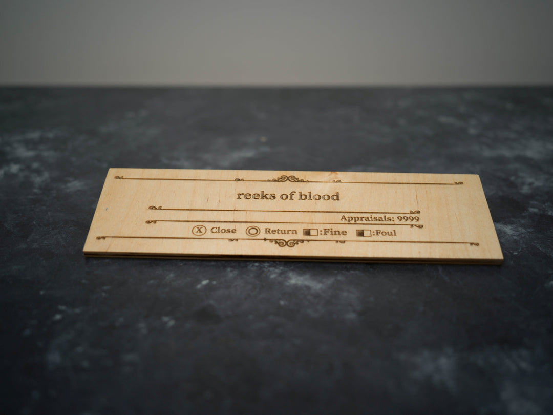 Custom Wooden Bloodborne Message