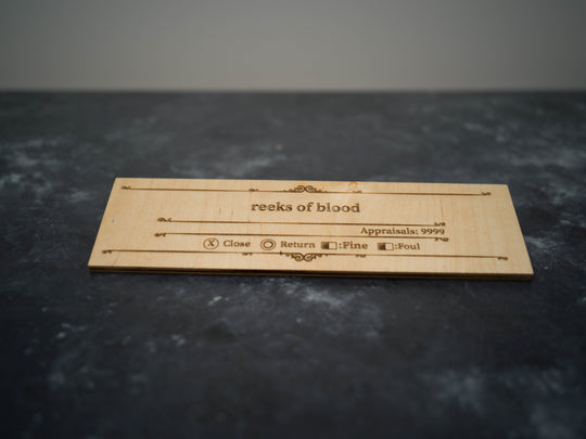 Custom Wooden Bloodborne Message