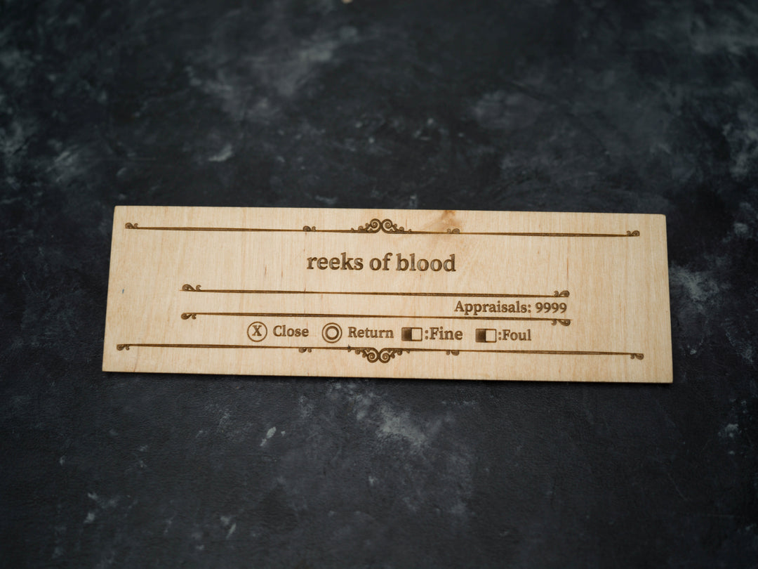 Custom Wooden Bloodborne Message