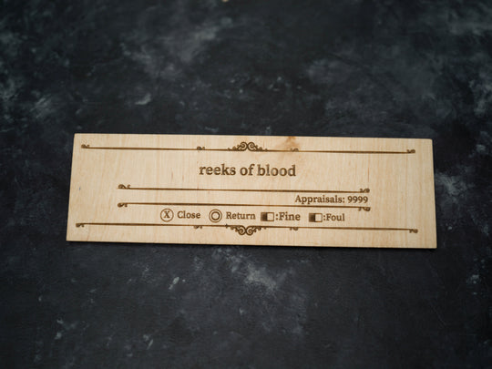Custom Wooden Bloodborne Message