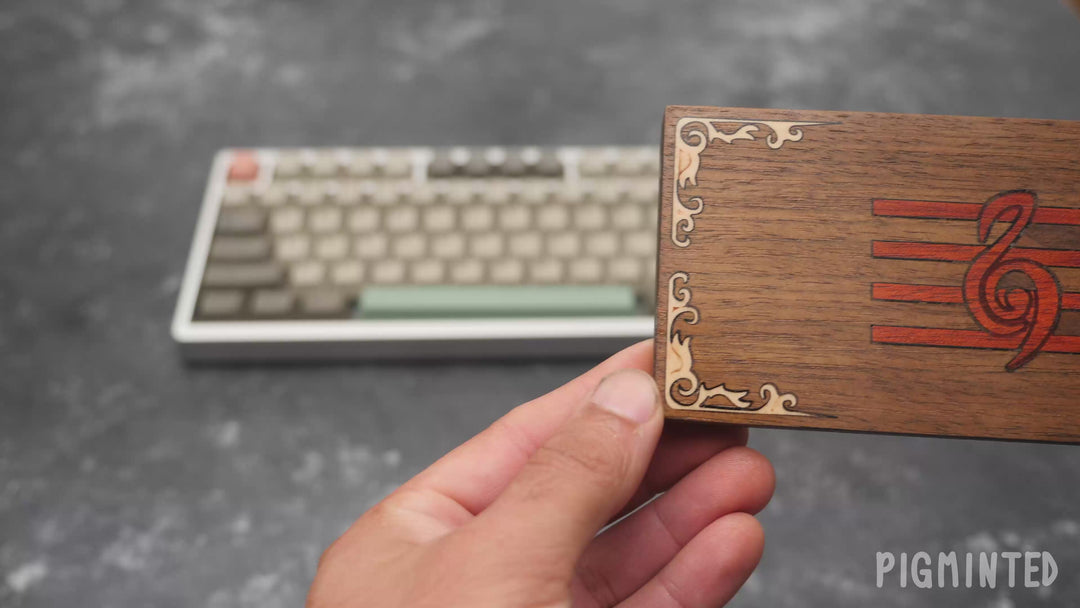 Wooden Zelda Ocarina of Time rest/assist for your keyboard