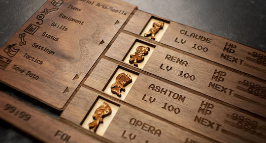 Custom Wooden Star Ocean Second Story Menu Screen