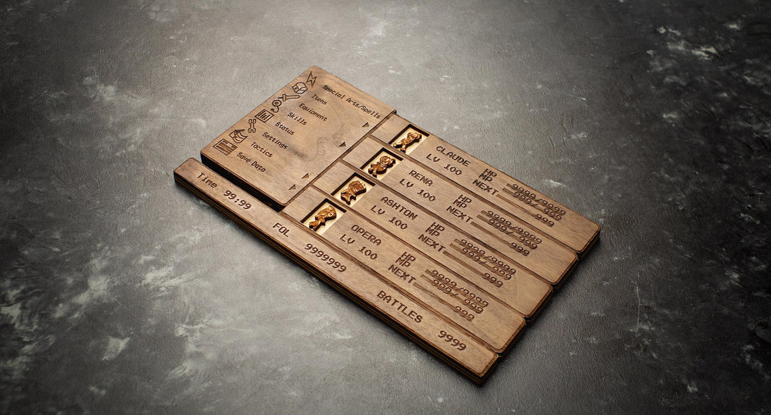 Custom Wooden Star Ocean Second Story Menu Screen