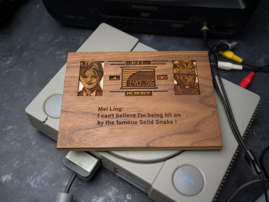 Custom Wooden Metal Gear Codec Screen