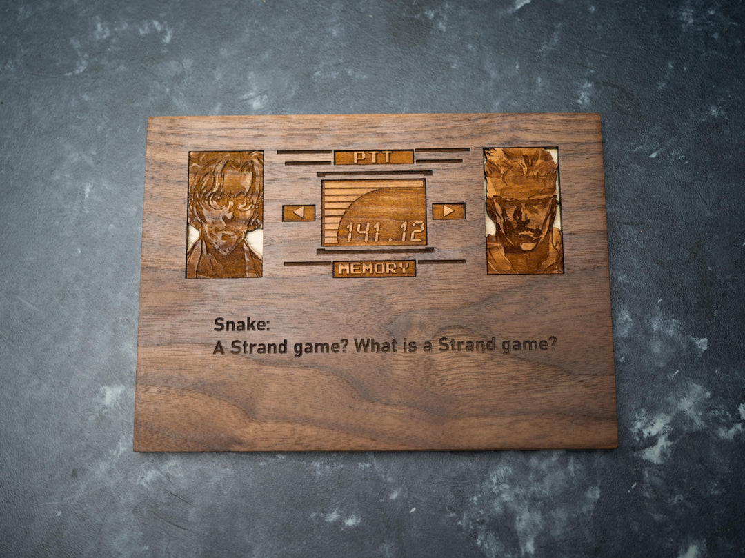 Custom Wooden Metal Gear Codec Screen