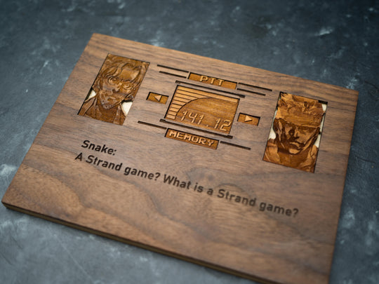 Custom Wooden Metal Gear Codec Screen