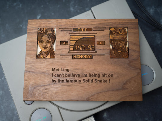 Custom Wooden Metal Gear Codec Screen