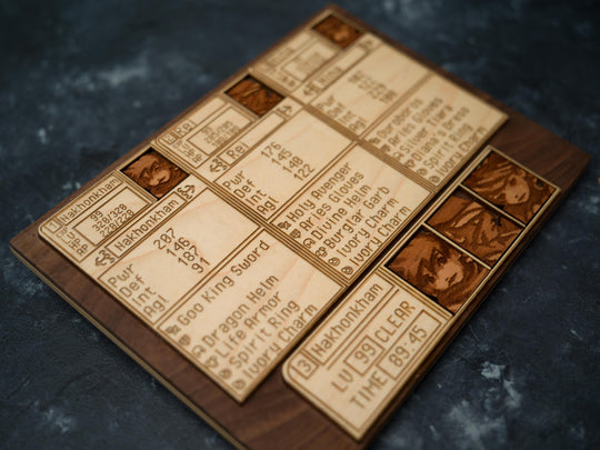 Custom Wooden Breath of Fire 3 menu screen with characters you can pick