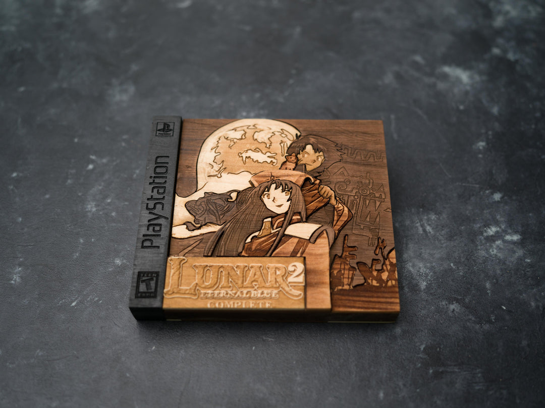 Lunar Eternal Blue Wooden PlayStation replica