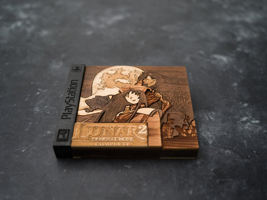 Lunar Eternal Blue Wooden PlayStation replica