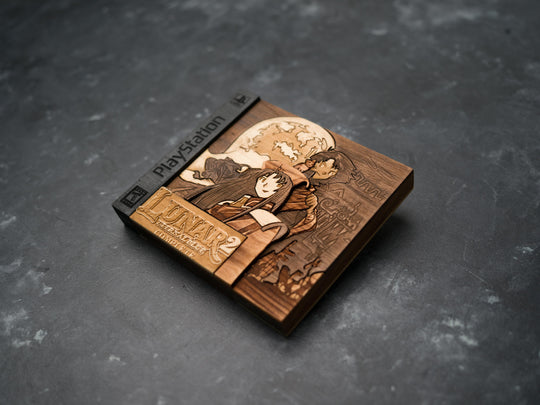 Lunar Eternal Blue Wooden PlayStation replica