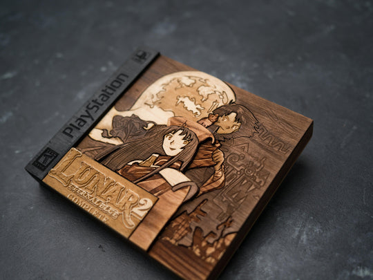 Lunar Eternal Blue Wooden PlayStation replica