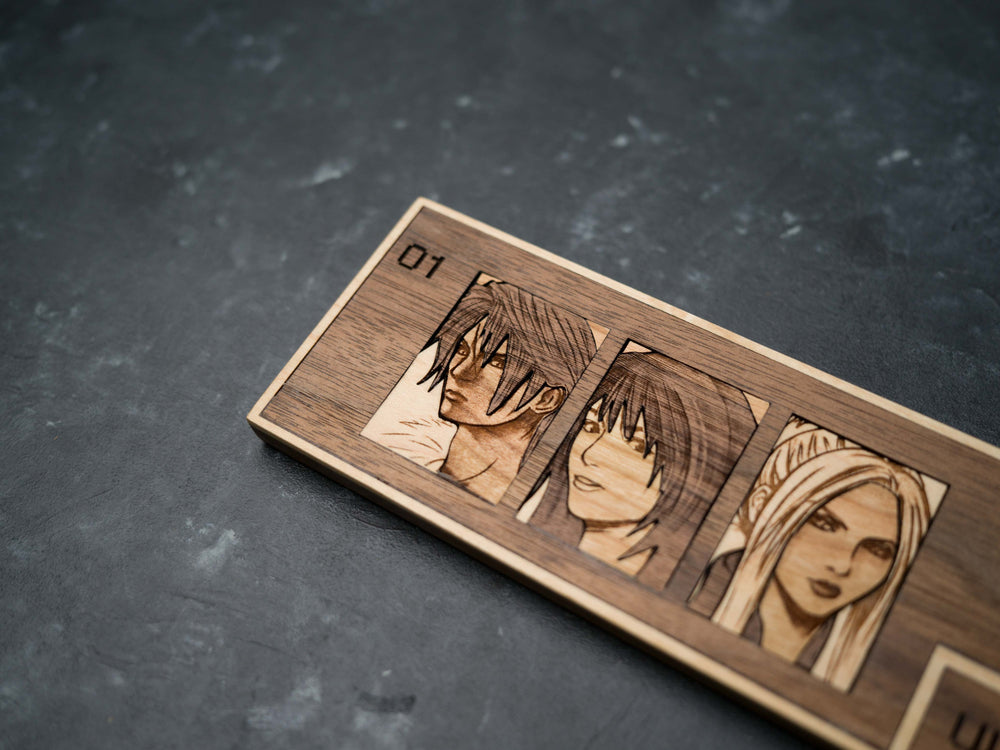 Wooden Final Fantasy 8 rest/assist for your keyboard