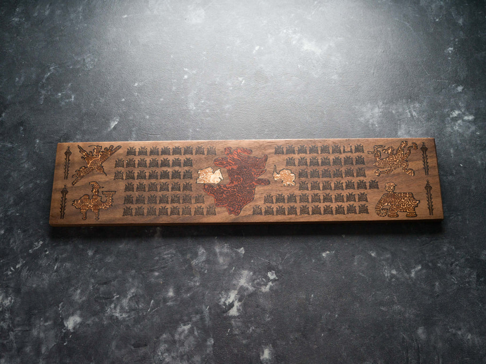 Wooden Zelda Breath of the Wild rest/assist for your keyboard