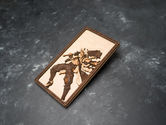 Wooden Genshin Impact card