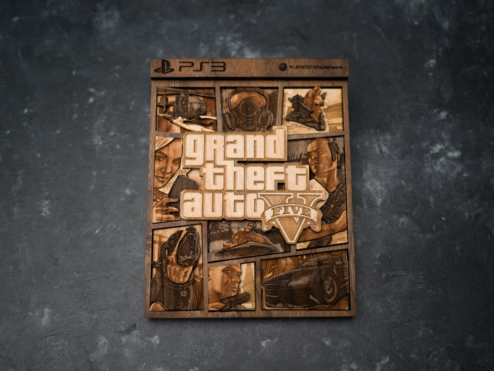Grand Theft Auto 5 PS3 Cover Replica