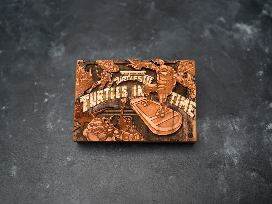 Teenage Mutant Ninja Turtles in Time SNES Cartridge Replica
