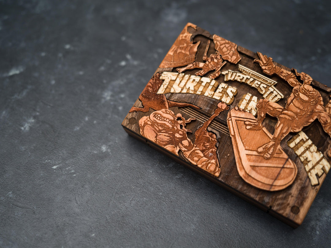 Teenage Mutant Ninja Turtles in Time SNES Cartridge Replica