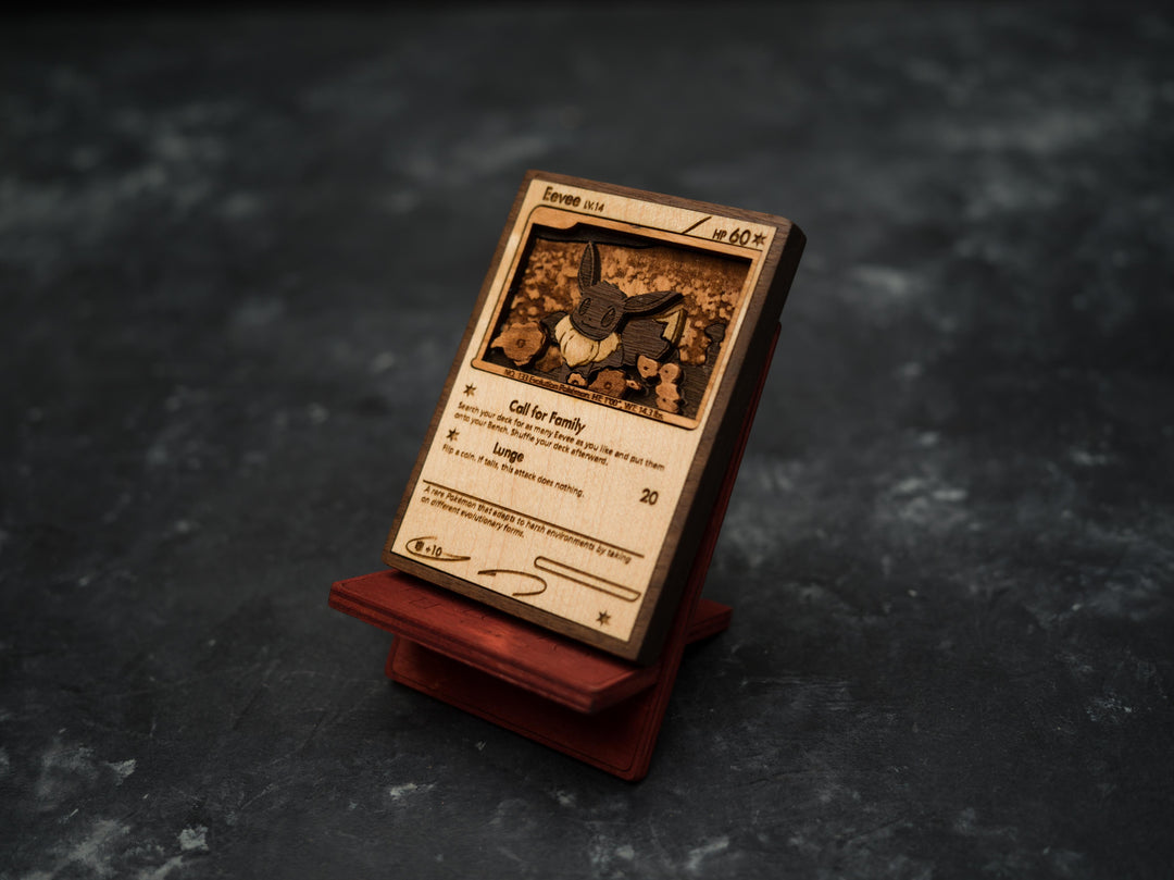 handmade pokemon cards Custom Wooden Pokemon Cards – Pigminted