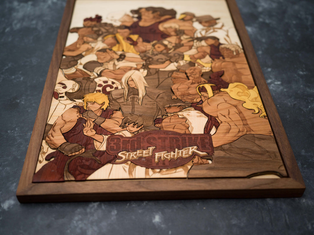 Wooden Street Fighter 3rd Strike Print
