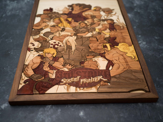 Wooden Street Fighter 3rd Strike Print
