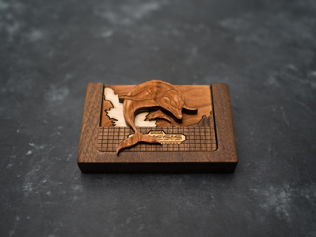 Wooden Ecco the Dolphin SEGA replica