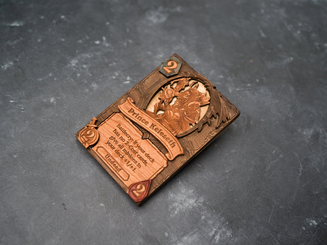 Custom Wooden Hearthstone Cards