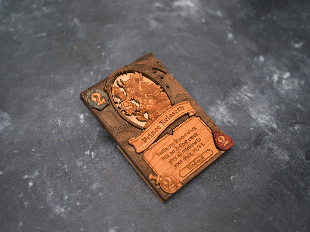 Custom Wooden Hearthstone Cards