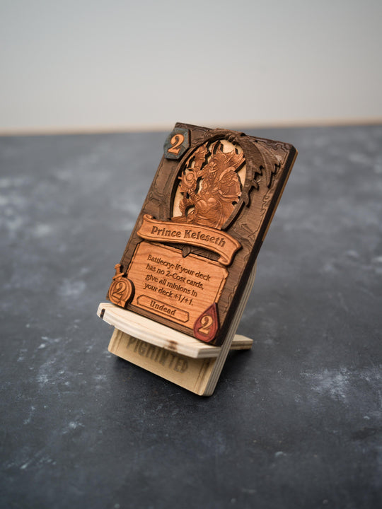 Custom Wooden Hearthstone Cards