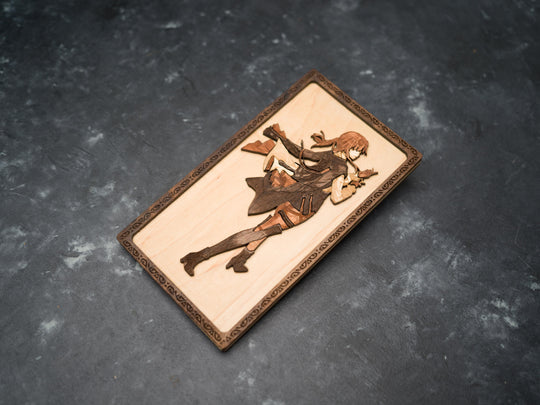 Wooden Genshin Impact card
