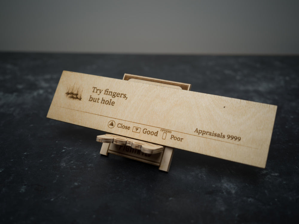 Custom Wooden Elden Ring Message