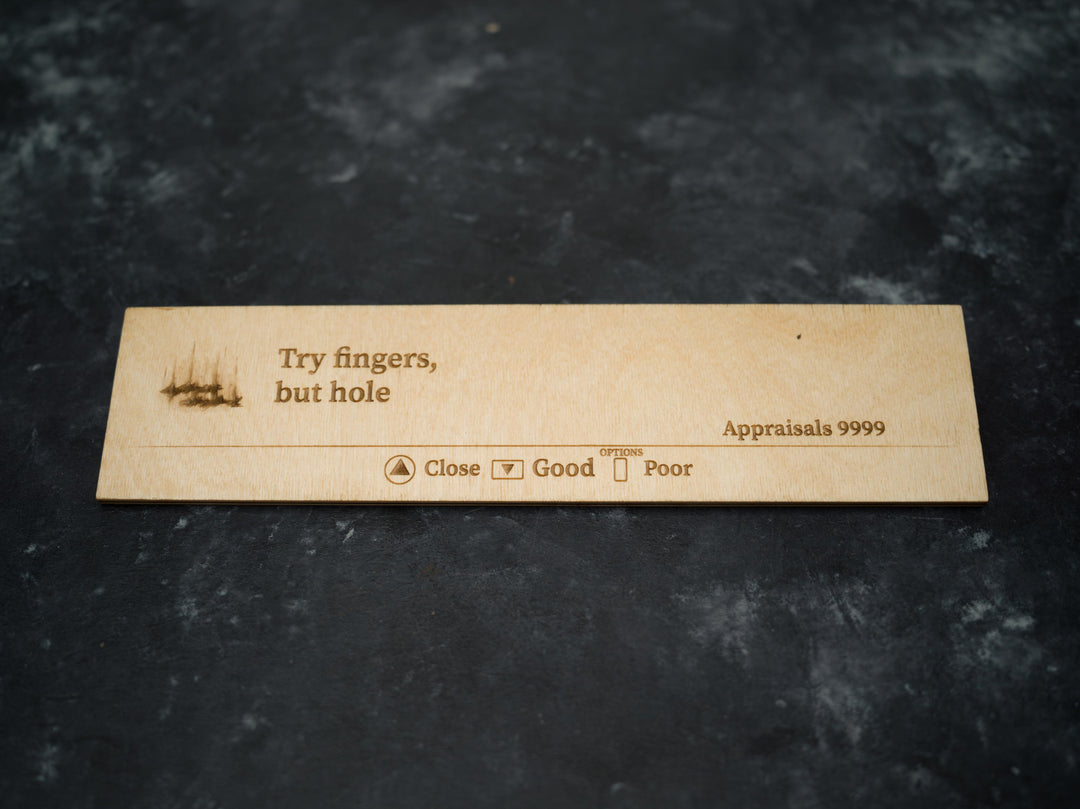 Custom Wooden Elden Ring Message