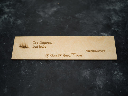 Custom Wooden Elden Ring Message