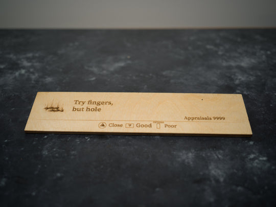 Custom Wooden Elden Ring Message