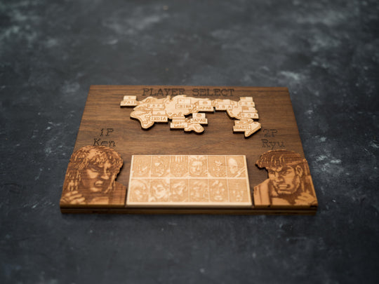 Custom Wooden Street Fighter 2 Menu Screen