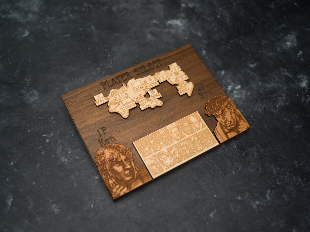 Custom Wooden Street Fighter 2 Menu Screen