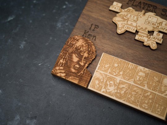 Custom Wooden Street Fighter 2 Menu Screen