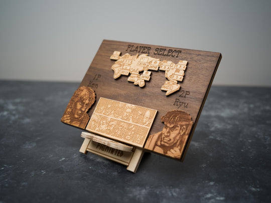 Custom Wooden Street Fighter 2 Menu Screen