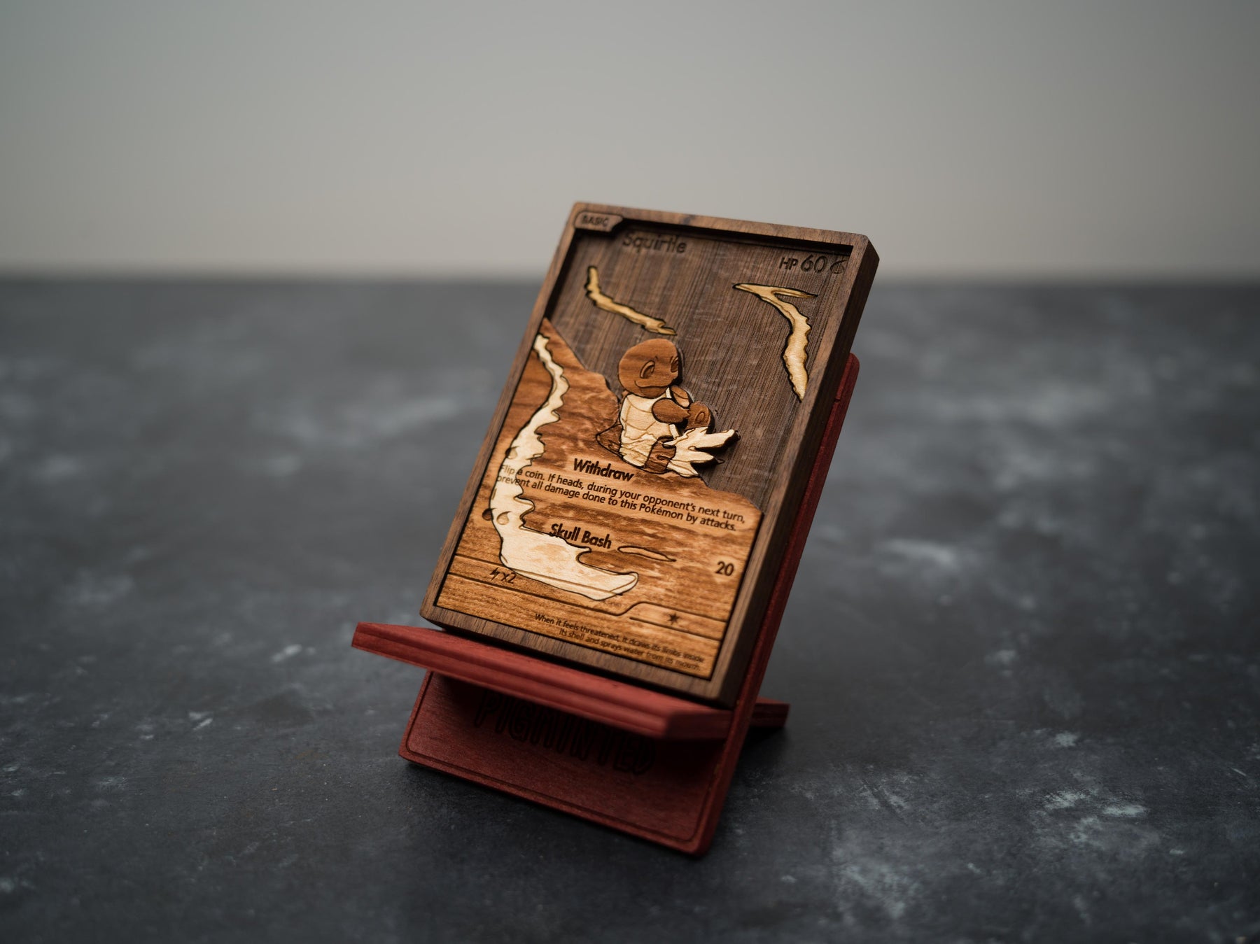 Custom Wooden Pokemon Cards Pigminted Custom Wooden Pokemon Cards Pigminted